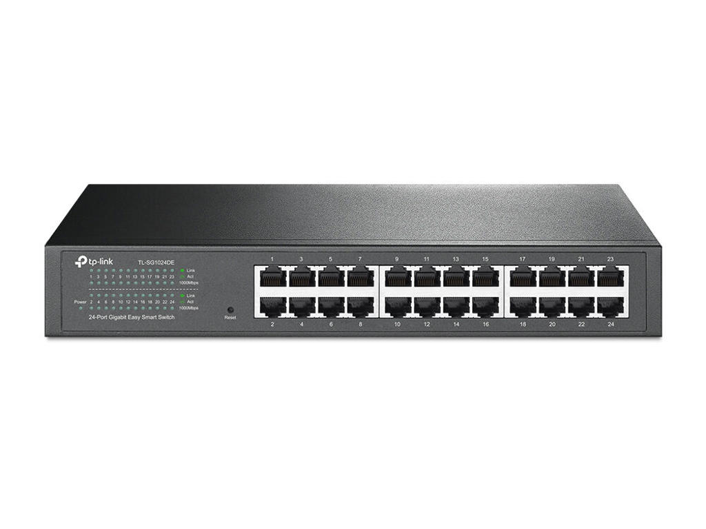 TP-Link TL-SG1024DE netværksswitch Administreret L2 Gigabit Ethernet (10/100/1000) Sort