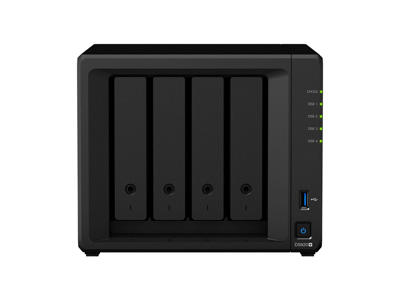 Synology DiskStation DS920+ NAS & lagringsserver Mini Tower Intel® Celeron® J4125 4 GB DDR4 0 TB DiskStation Manager Sort