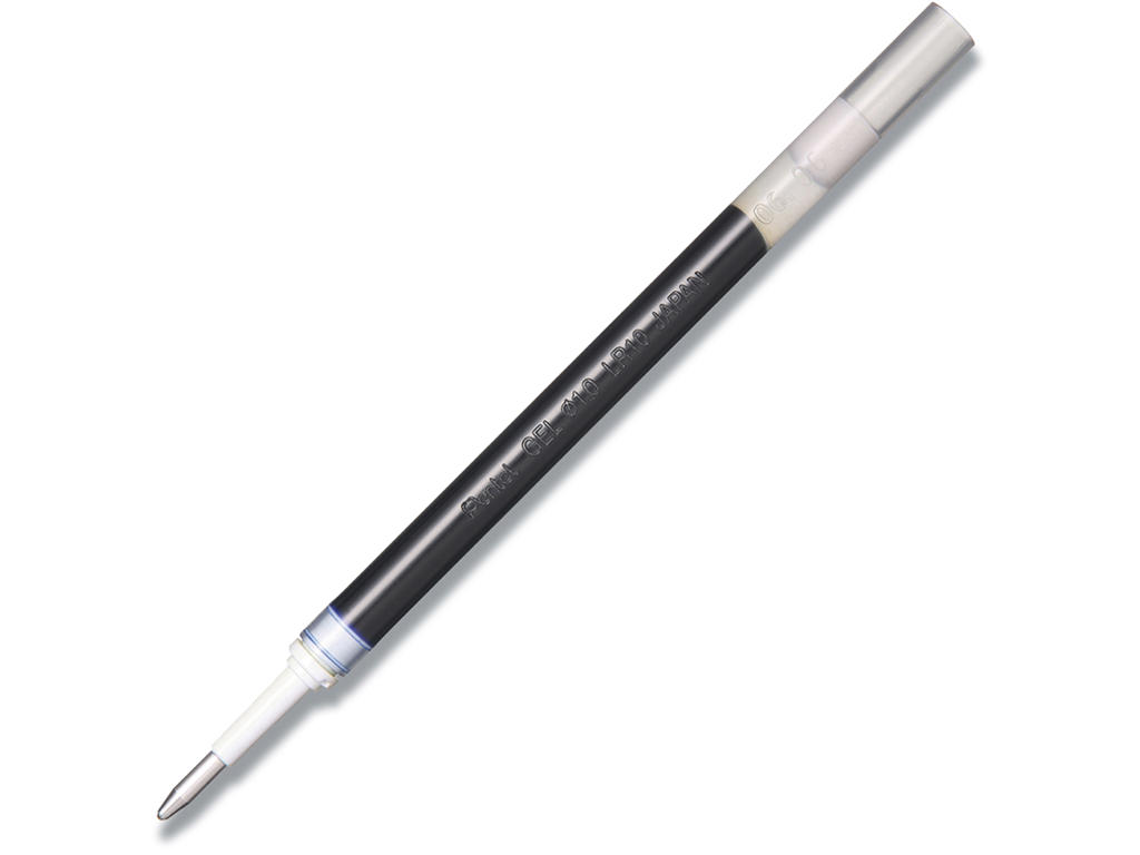 Rollerball gelpen refill, 1 mm, 0.5 mm, Blå, Pentel EnerGel LR10-CX