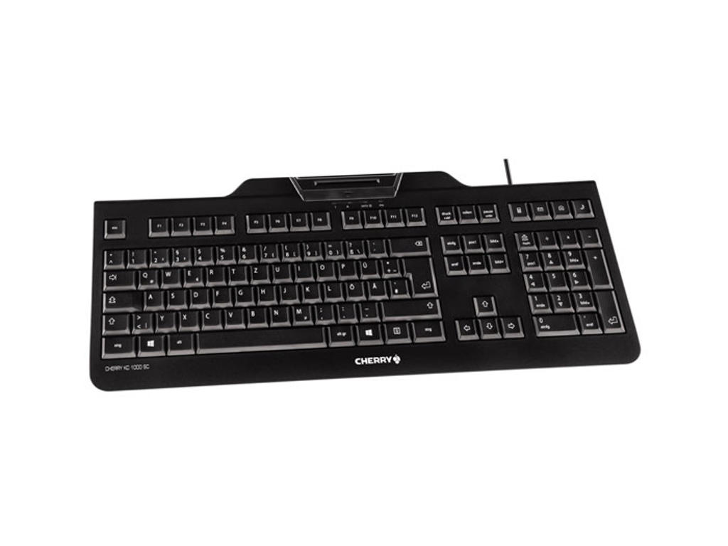 CHERRY KC 1000 SC tastatur Kontor USB Nordisk Sort