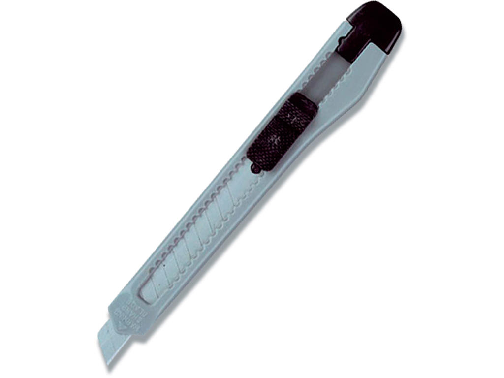 Hobbykniv, Klinge bredde: 9 mm, Plast, Koksgrå-sort, BNT Office 