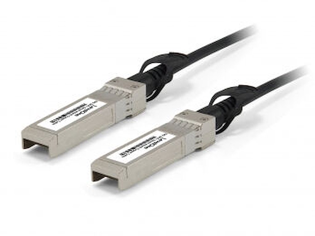 LevelOne DAC-0101 InfiniBand og fiberoptisk kabel 1 m SFP+ Sort, Rustfrit stål