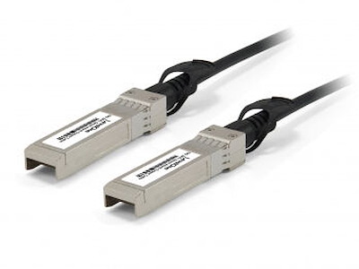 LevelOne DAC-0101 InfiniBand og fiberoptisk kabel 1 m SFP+ Sort, Rustfrit stål