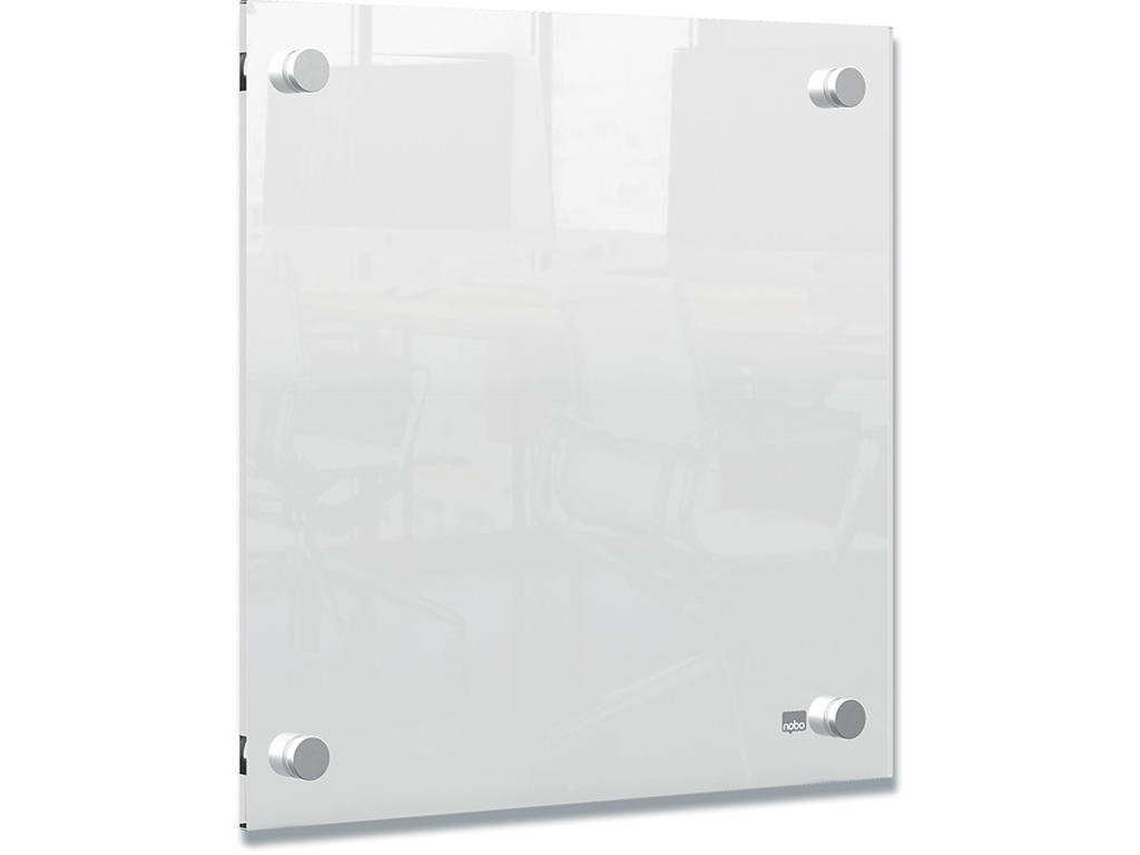 Whiteboard tavle, Vægmonteret, 300x300mm, Transparent, Akryl, Nobo Mini