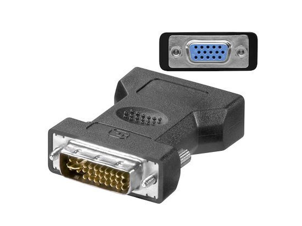 Microconnect MONAJ kabel kønsskifter DVI-I 24+5Pin HD15 Sort
