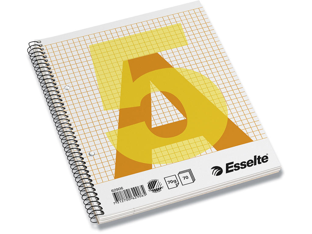 Kollegieblok, A5, Kvadreret, 1 blok, Esselte 