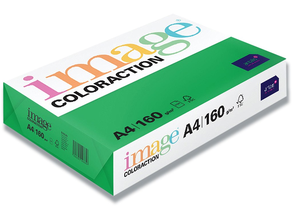 Kopipapir, Dublin Deep Green, Farvenr DG47, A4, Image ColorAction 160 g/m² 