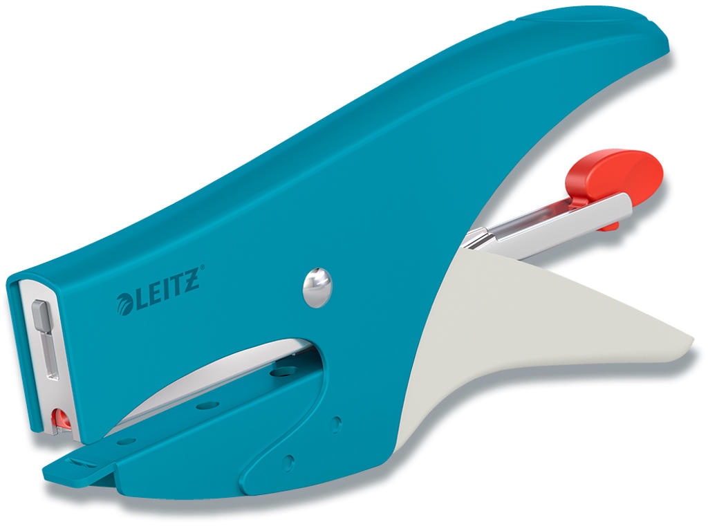 Hæftetang, 15 ark, Rolig blå, Klamme P2 og No. 10, Leitz Cosy 5004