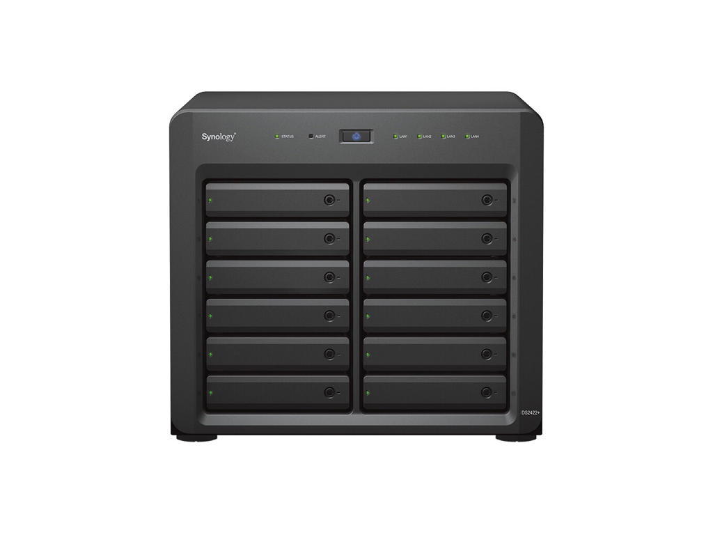 Synology DiskStation DS2422+ NAS Desktop Ryzen Embedded V1500B 4 GB DDR4 72 TB HDD DiskStation Manager Sort