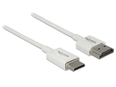 DeLOCK 85140 HDMI-kabel 0,25 m HDMI Type A (Standard) HDMI Type C (Mini) Hvid