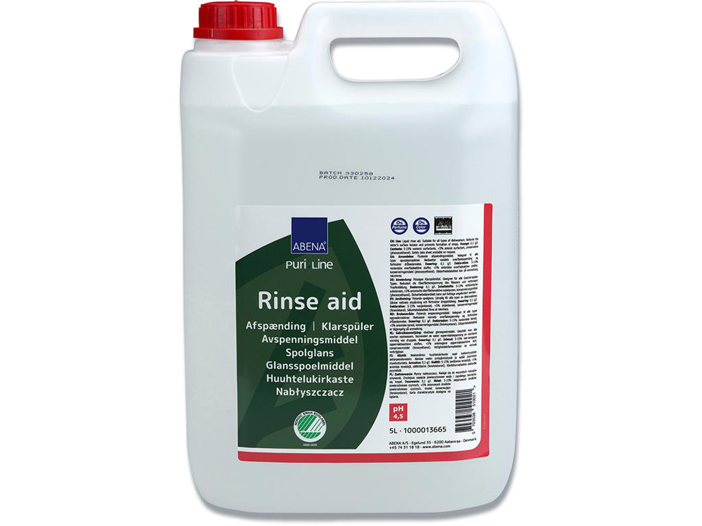 Afspændingsmiddel, Uden farve og parfume, 5 liter, Puri-Line