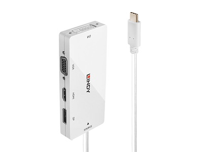 Lindy 43279 dockingstation USB 3.2 Gen 1 (3.1 Gen 1) Type-C Hvid