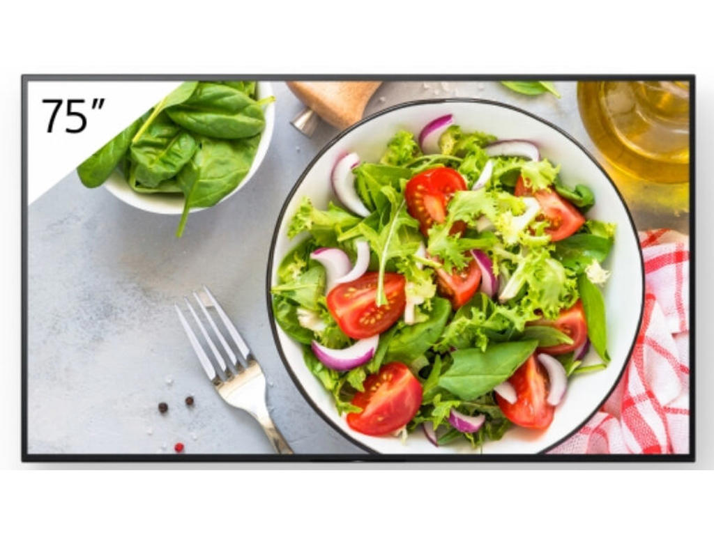 Sony FW-75BZ35L/TM skilte display Digital fladpaneldisplay 190,5 cm (75") LCD Wi-Fi 550 cd/m² 4K Ultra HD Sort Android 24/7