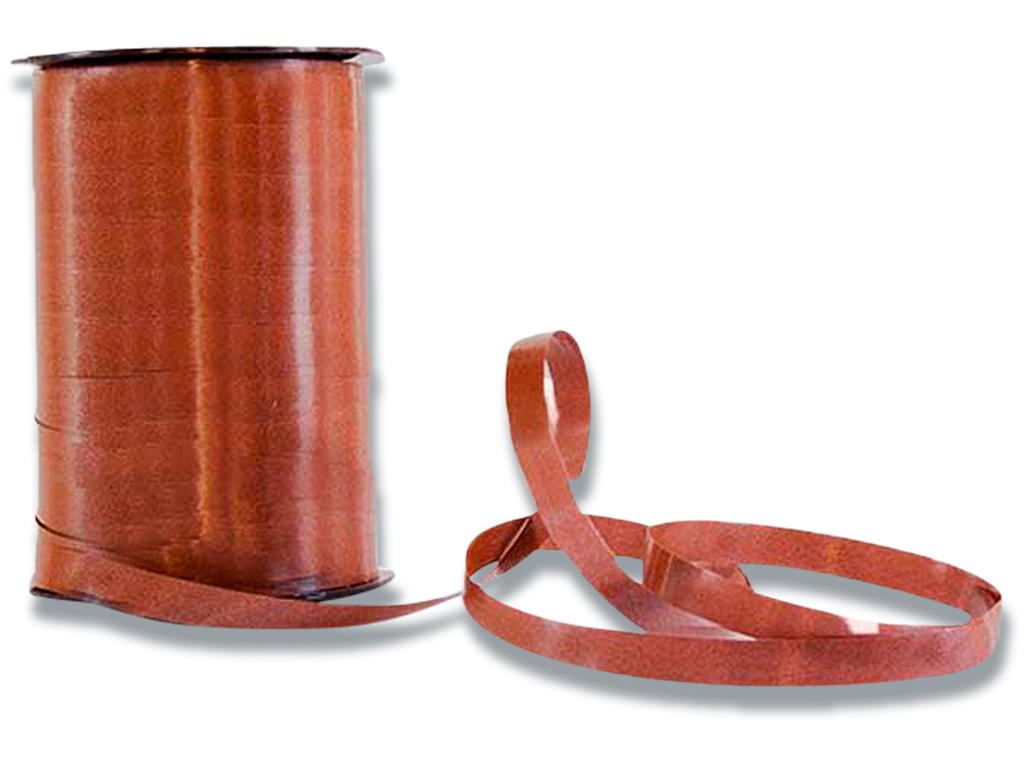 Gavebånd, PP, 10mm x 250m, Brun, Roliba Poly Glat 