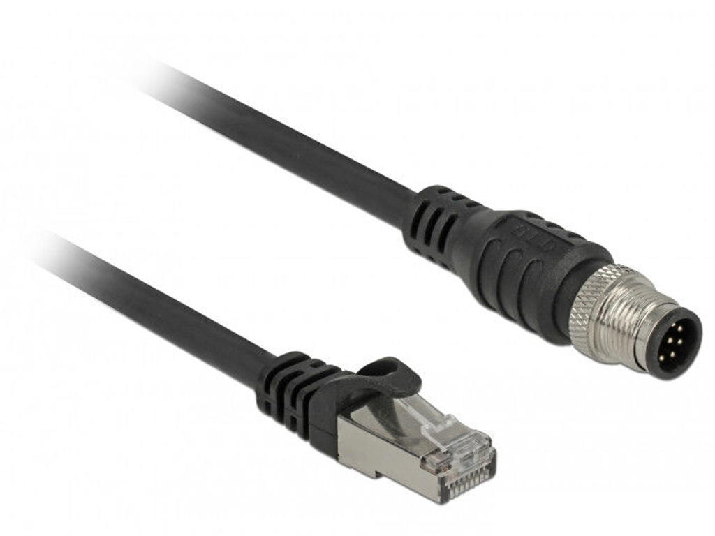 DeLOCK 84922 netværkskabel Sort 1 m Cat5e S/FTP (S-STP)