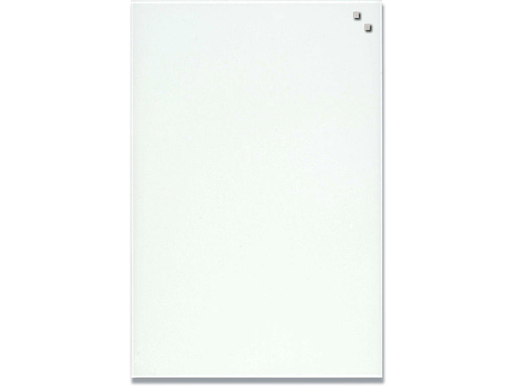 Glastavle, Magnetisk, 40x60 cm, Hvid, Naga 