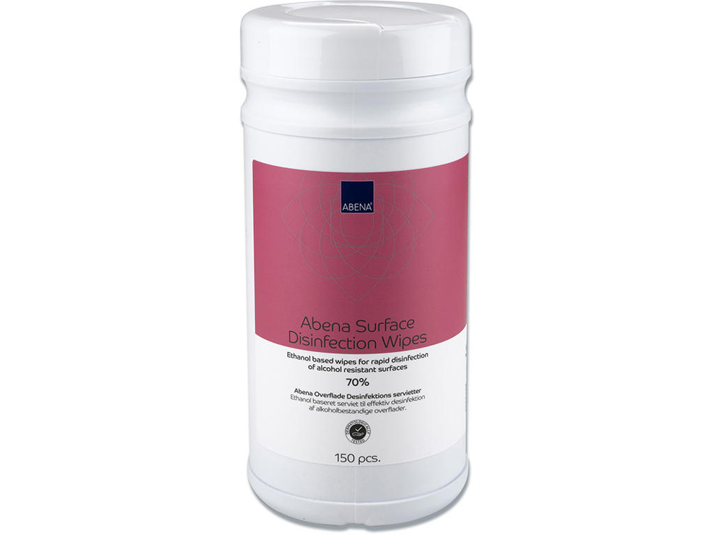 Overfladedesinfektion, Servietter, 150 stk, Dispenserbox, Abena 