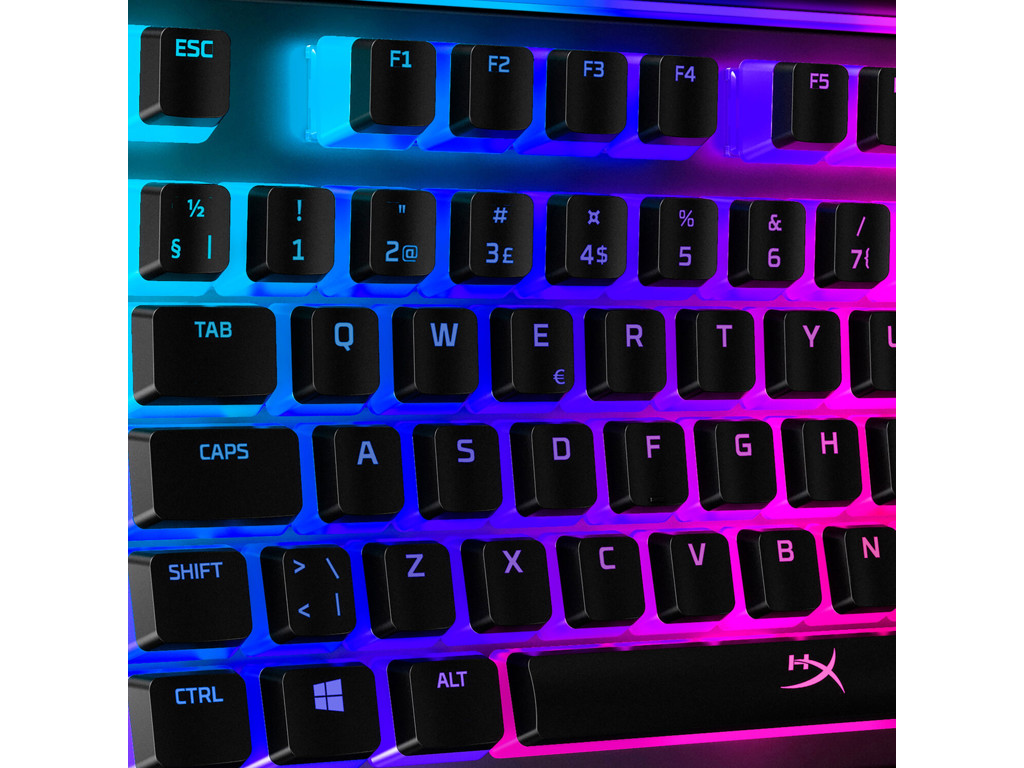 HyperX Pudding-taster – komplet sæt taster – ABS – sort (norsk layout)