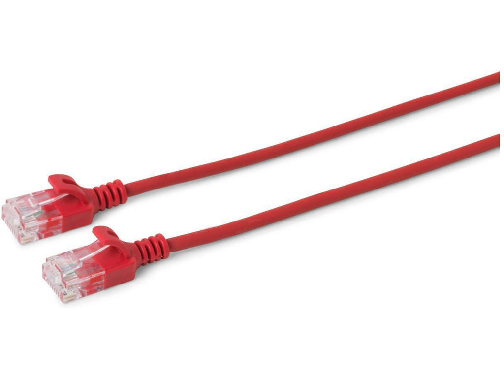 Microconnect V-UTP6A05R-SLIM netværkskabel Rød 5 m Cat6a U/UTP (UTP)