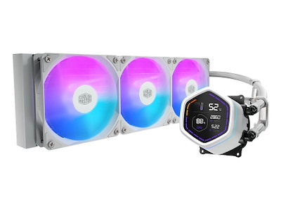 Cooler Master MasterLiquid Core Nex Digital Processor Væskekølingssæt 12 cm Hvid