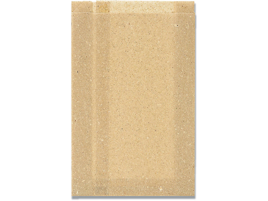 Papirspose, Af græs, Bionedbrydelig, 310x200mm, 500 stk