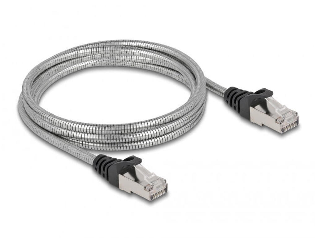 DeLOCK 80109 netværkskabel Sølv 2 m Cat6a U/FTP (STP)