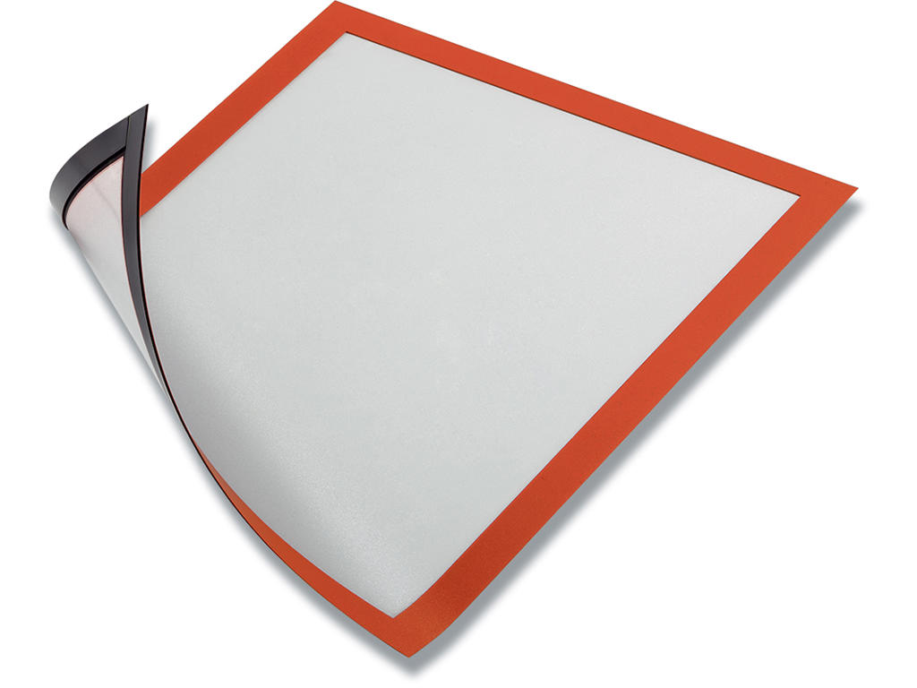 Inforamme, A4, Orange, Magnetisk, 5 stk, Durable DURAFRAME MAGNETIC