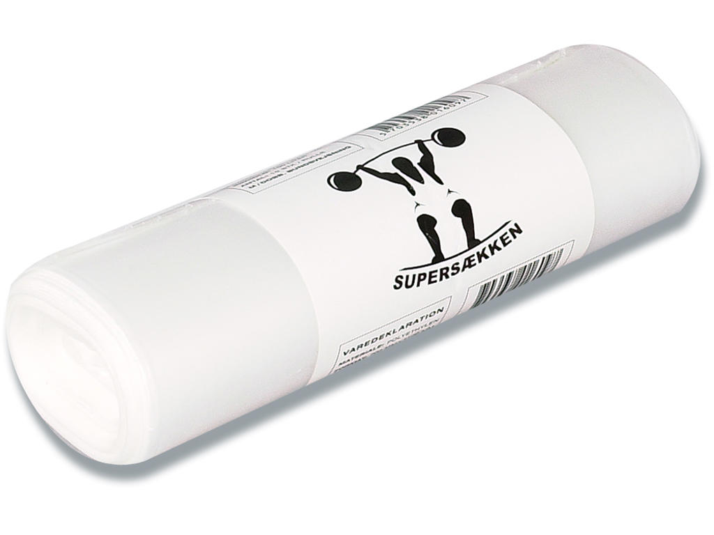Affaldssække, 100 liter, 1 rulle, 10 sække pr rulle, Supersækken 