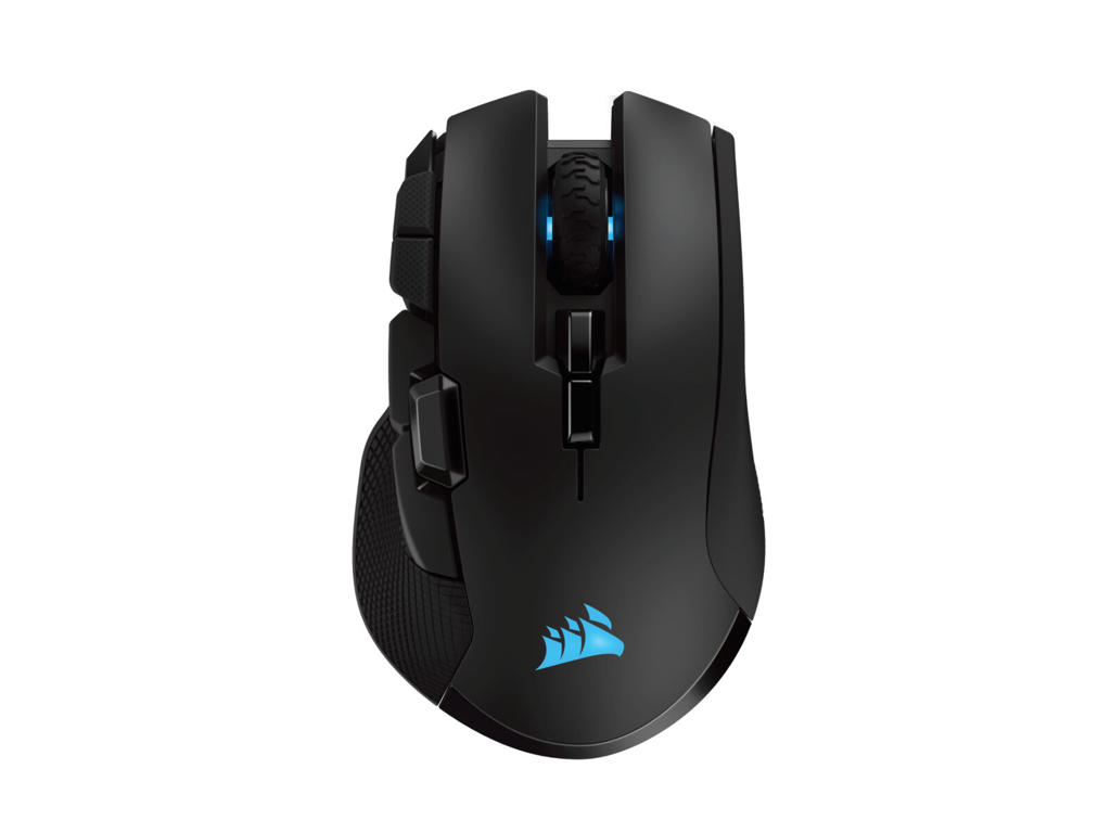 Corsair IRONCLAW RGB mus Spil Højre hånd RF Wireless + Bluetooth + USB Type-A Optisk 18000 dpi
