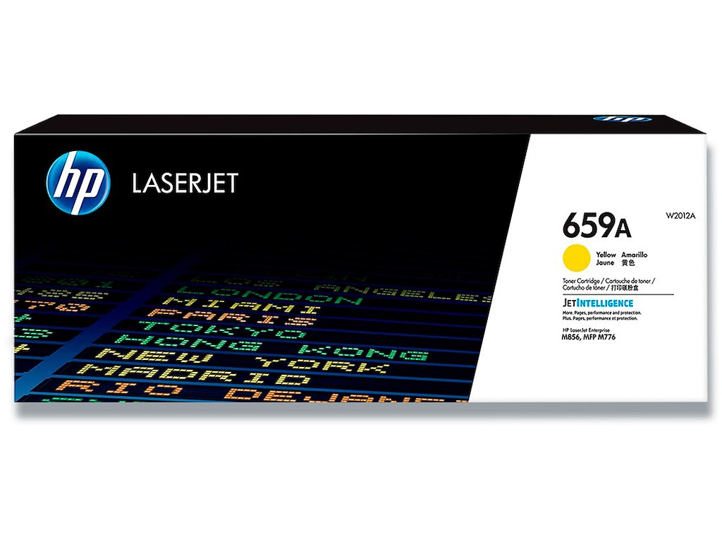 Toner, 659A, Yellow-gul, 13.000 sider, HP W2012A