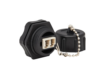 Tripp Lite N455-BC01-IND fiber adapter LC/LC 1 stk Beige, Sort