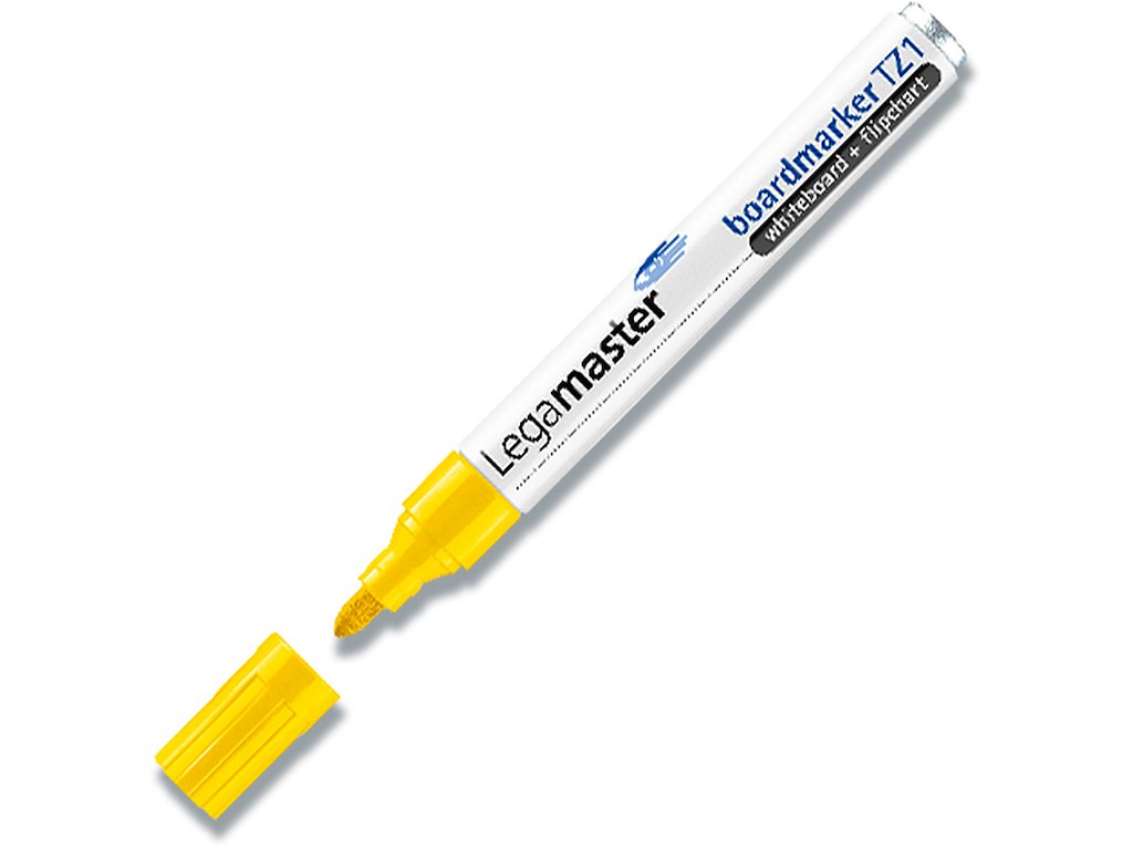 Whiteboard marker, Rund spids, Gul, 1.5-3 mm, Legamaster TZ1 