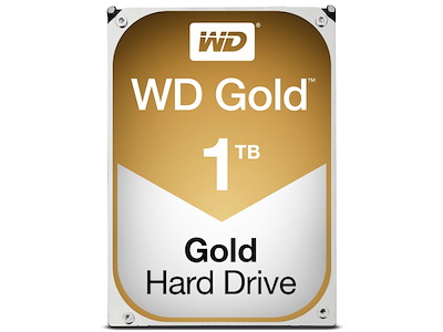 Western Digital Gold harddisk 1 TB 7200 rpm 128 MB 3.5" Serial ATA III