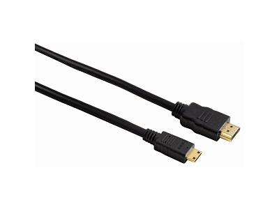 Hama HDMI 2m HDMI-kabel HDMI Type A (Standard) HDMI Type C (Mini) Sort