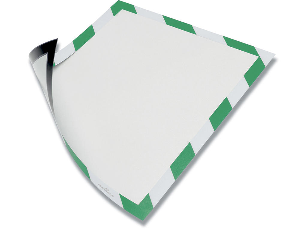 Inforamme, A4, Grøn-Hvid, Magnetisk, 5 stk, Durable DURAFRAME MAGNETIC