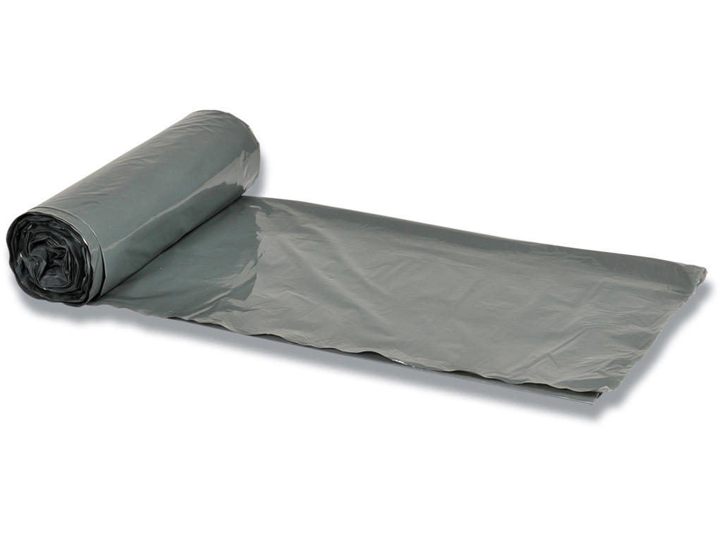 Affaldspose, 40 liter, 20 micron, Grå, 1 rulle, 24 poser pr rulle, Abena