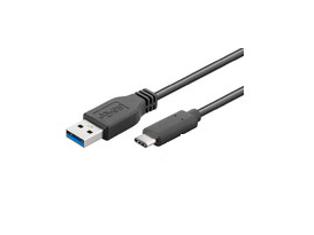 Microconnect USB3.1CA1 USB-kabel USB 3.2 Gen 1 (3.1 Gen 1) 1 m USB A USB C Sort