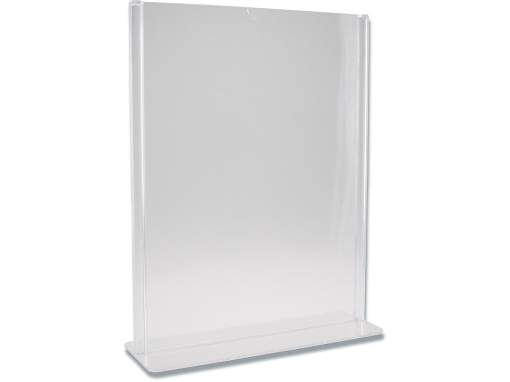 AkrylholderT-form Til bord A4 Højformat Transparent 297x210mm BNT