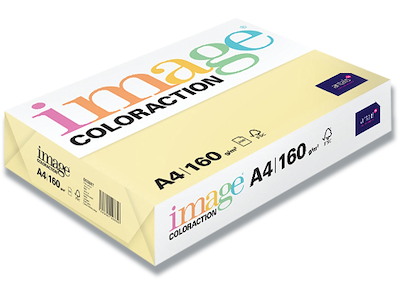 Kopipapir, Desert Pale Yellow, Farvenr YE23, A4, Image ColorAction 160 g/m² 