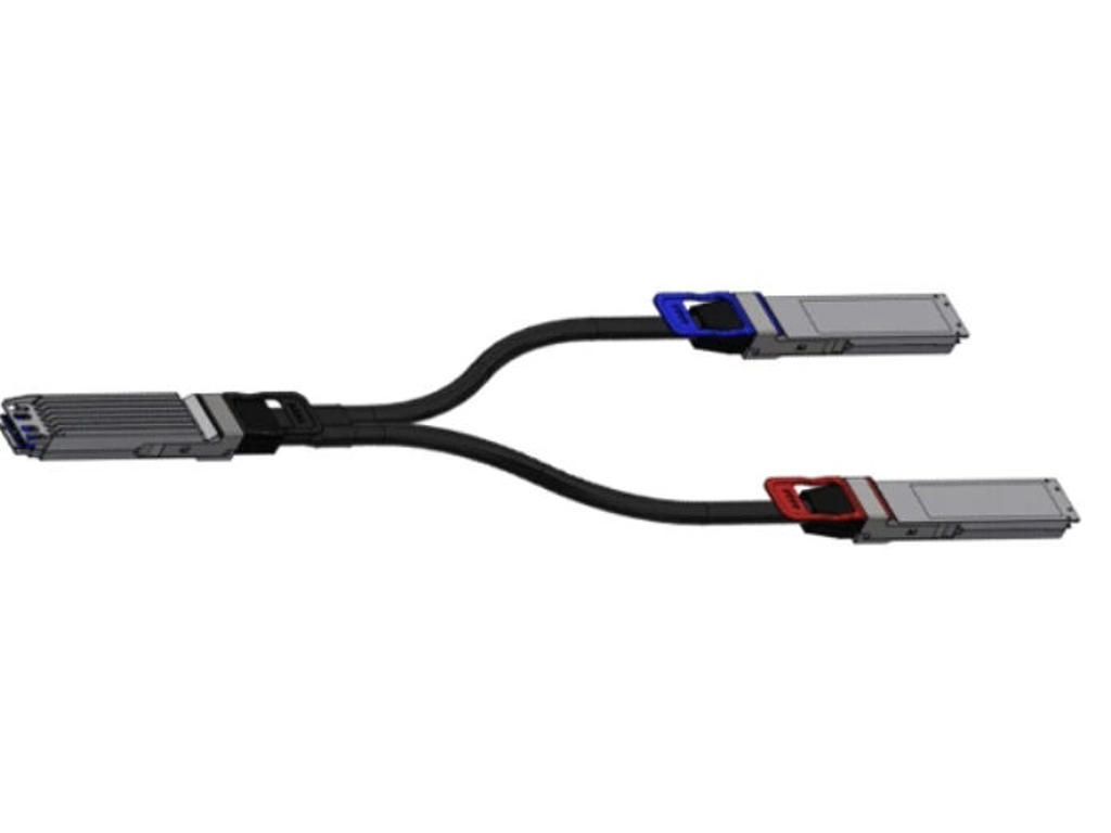 Nvidia MCP7Y00-N01A InfiniBand og fiberoptisk kabel 1,5 m OSFP 2xOSFP Sort