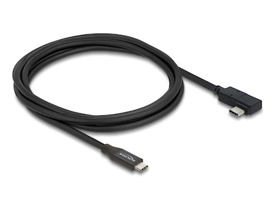 DeLOCK 81711 USB-kabel USB4 Gen 3x2 2 m USB C Sort