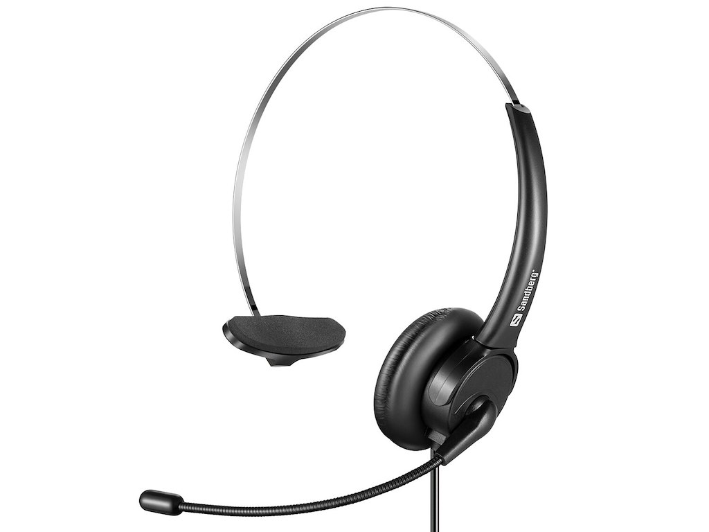 Sandberg 126-28 hovedtelefoner/headset Ledningsført Kontor/Callcenter USB Type-A Sort