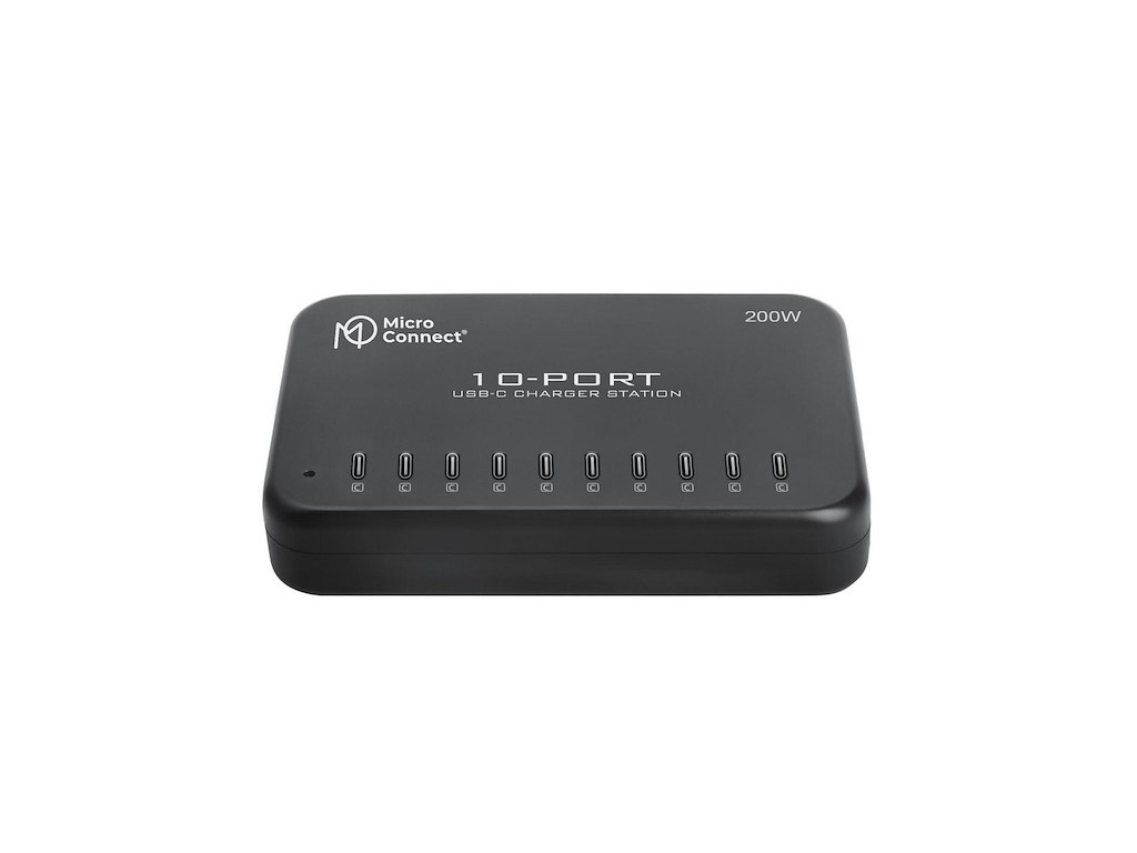 Microconnect 200W 10-port USB-C Charger