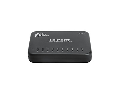 Microconnect 200W 10-port USB-C Charger