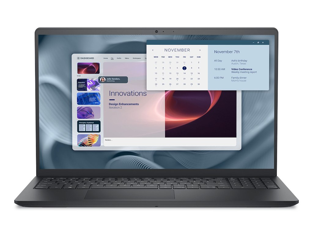DELL Pro 15 Essential PV15250 Intel® Core™ i7 i7-1355U Laptop 39,6 cm (15.6") Fuld HD 16 GB DDR5-SDRAM 512 GB SSD Wi-Fi 6 (802.11ax) Windows 11 Pro Nordisk Sort