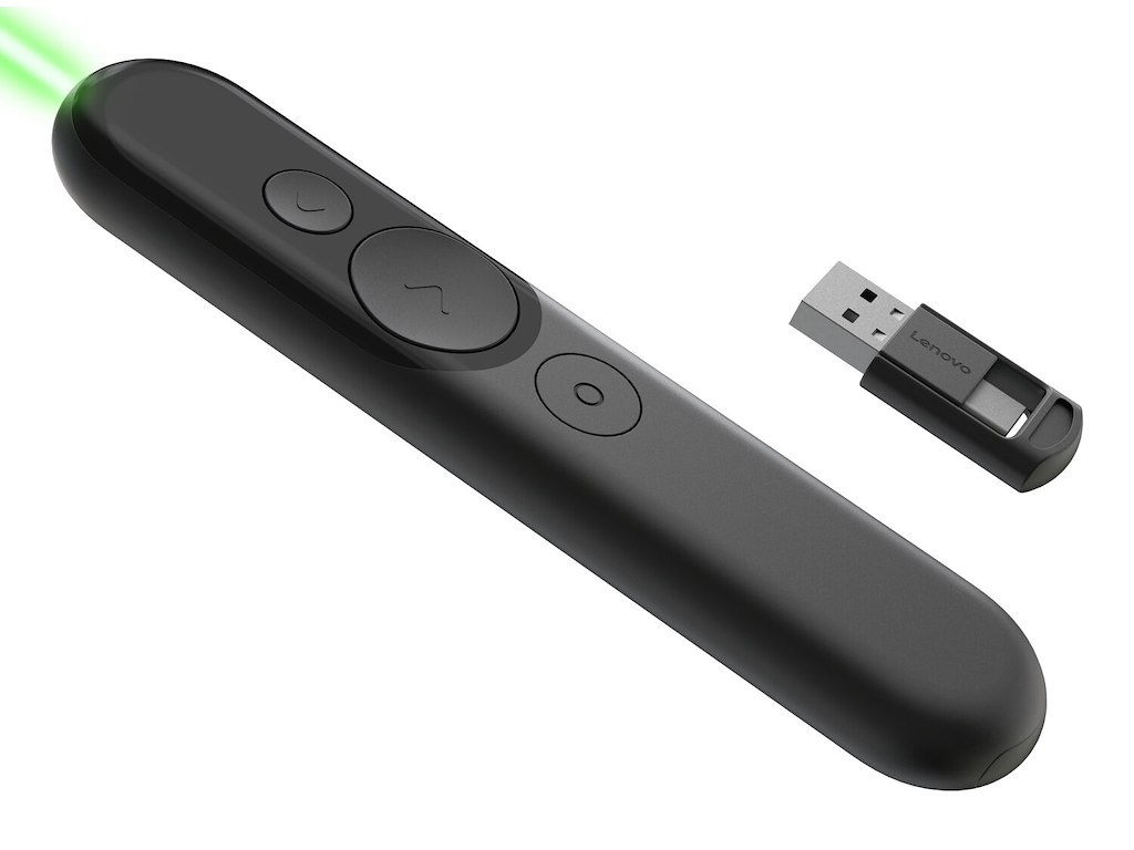 Lenovo Eingabegeräte trådløs præsentationsenhed Bluetooth/RF Sort