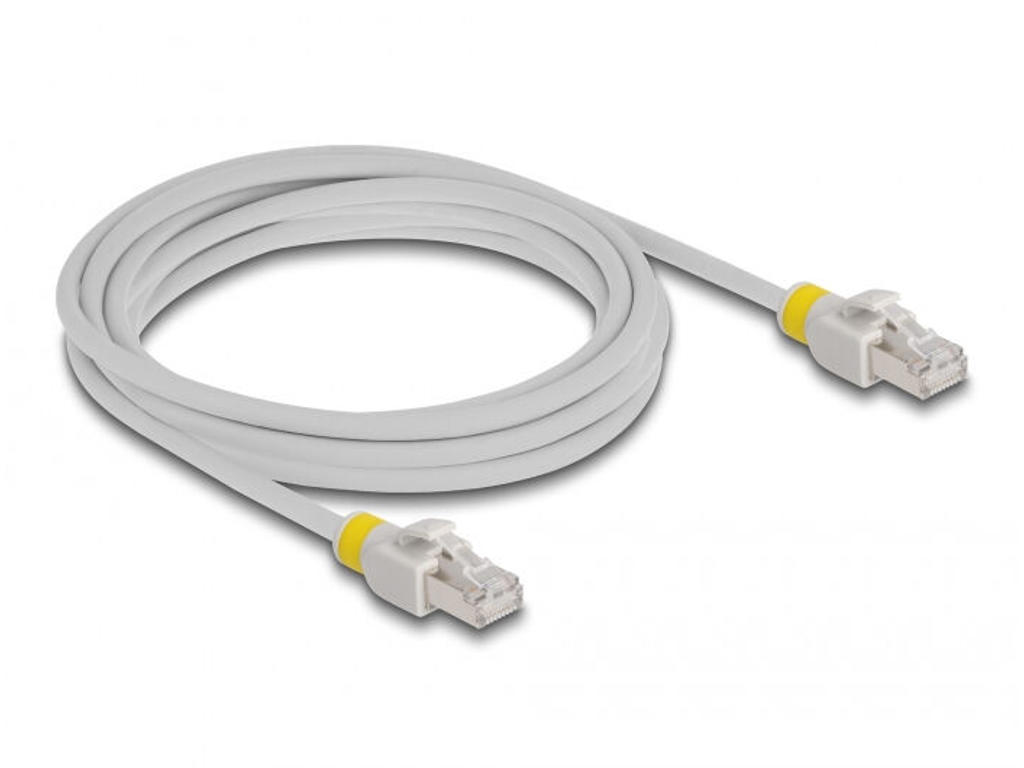 DeLOCK 80120 netværkskabel Grå 3 m Cat6a S/FTP (S-STP)