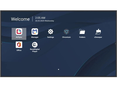 Viewsonic CDE5514-2C skilte display Digital fladpaneldisplay 139,7 cm (55") LCD Wi-Fi 500 cd/m² 4K Ultra HD Sort Indbygget processer Android 14 24/7