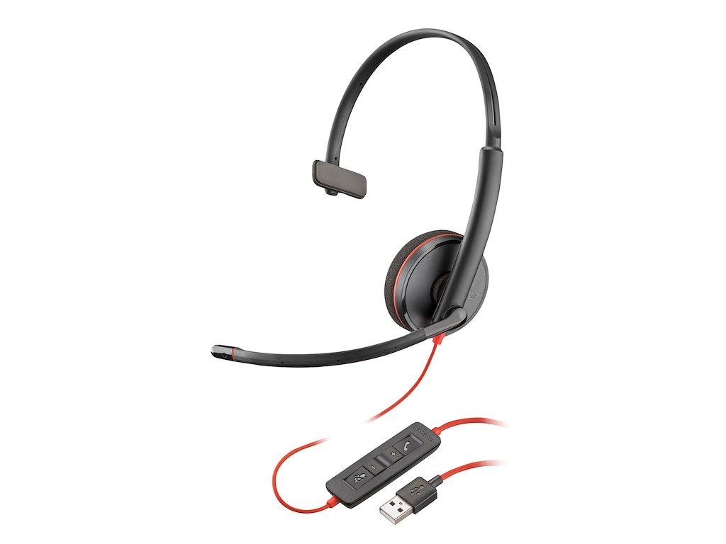 HP Poly Poly Blackwire C3210 USB-A-headset i sort (bulk)