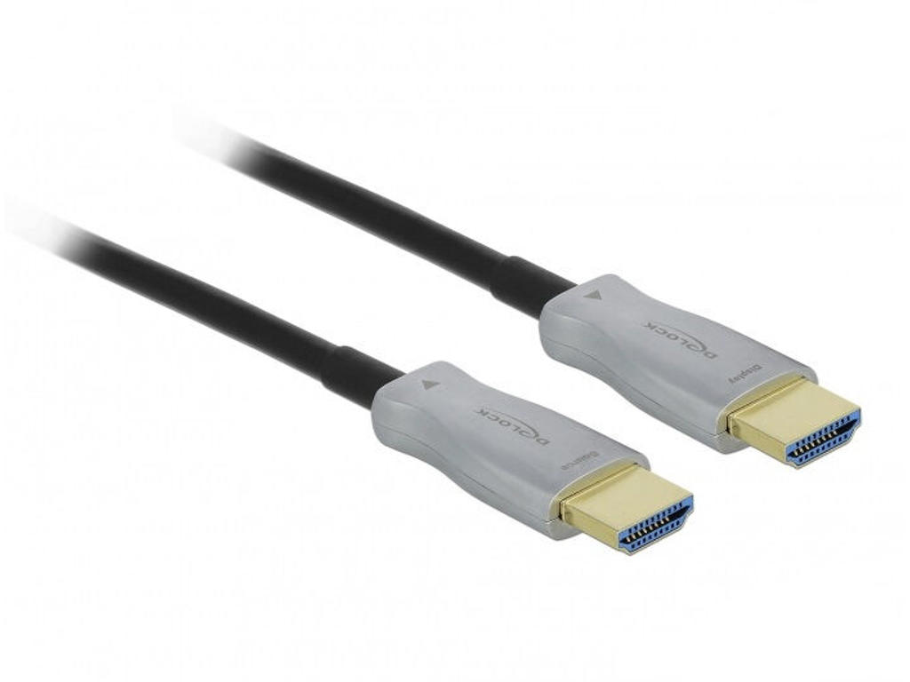 DeLOCK 84133 HDMI-kabel 50 m HDMI Type A (Standard) Sort, Grå